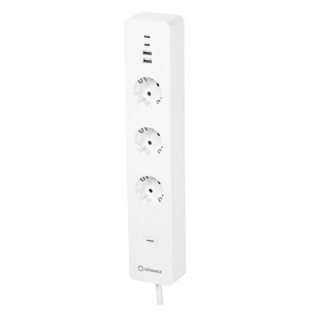 Ledvance SMART+ WiFi Multi Power Socket, EU Ledvance | 4058075594784 | SMART+ WiFi Multi Power Socket, EU | Biały Ledvance SMART+ WiFi Multi Power Socket, EU Ledvance | 4058075594784 | SMART+ WiFi Multi Power Socket, EU | Biały
