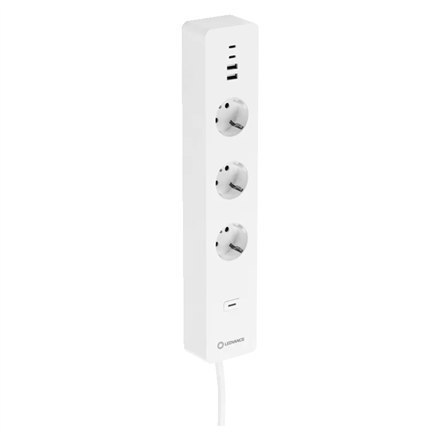 Ledvance SMART+ WiFi Multi Power Socket, EU Ledvance | 4058075594784 | SMART+ WiFi Multi Power Socket, EU | Biały Ledvance SMART+ WiFi Multi Power Socket, EU Ledvance | 4058075594784 | SMART+ WiFi Multi Power Socket, EU | Biały