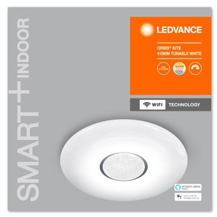 Ledvance SMART+ WiFi Orbis Ceiling Kite Tunable White 24W 110° 3000-6500K 410mm, White Ledvance | SMART+ WiFi Orbis Ceiling Kite Ledvance SMART+ WiFi Orbis Ceiling Kite Tunable White 24W 110° 3000-6500K 410mm, White Ledvance | SMART+ WiFi Orbis Ceiling Kite