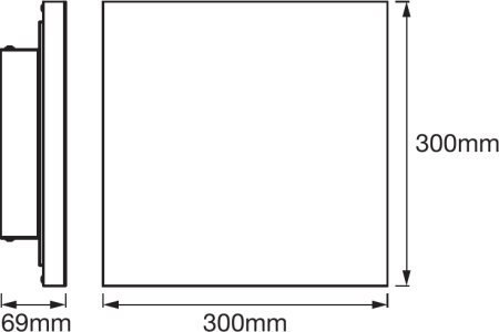 Ledvance SMART+ WiFi Planon Frameless Square RGBW 20W 110° 3000-6500K 300x300mm, biały Ledvance | SMART+ WiFi Planon Frameless S Ledvance SMART+ WiFi Planon Frameless Square RGBW 20W 110° 3000-6500K 300x300mm, biały Ledvance | SMART+ WiFi Planon Frameless S