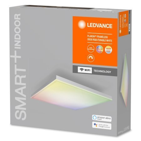Ledvance SMART+ WiFi Planon Frameless Square RGBW 20W 110° 3000-6500K 300x300mm, biały Ledvance | SMART+ WiFi Planon Frameless S Ledvance SMART+ WiFi Planon Frameless Square RGBW 20W 110° 3000-6500K 300x300mm, biały Ledvance | SMART+ WiFi Planon Frameless S