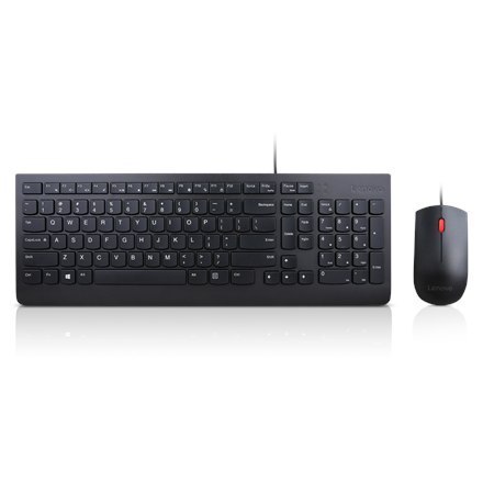 Lenovo | Black | Essential | Essential Wired Keyboard and Mouse Combo - Litewski | Zestaw klawiatura i mysz | Przewodowy | PL/LT Lenovo | Black | Essential | Essential Wired Keyboard and Mouse Combo - Litewski | Zestaw klawiatura i mysz | Przewodowy | PL/LT