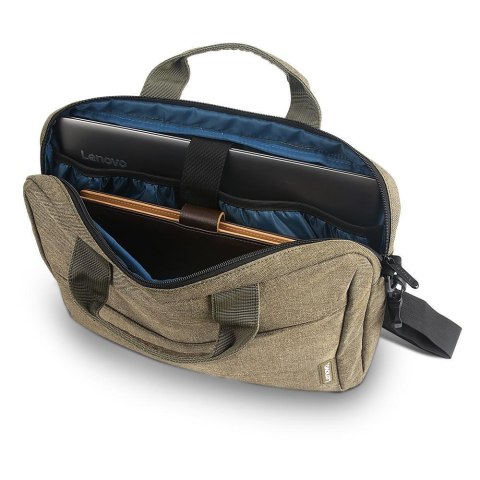 Lenovo | Pasuje do rozmiaru 15,6 " | Casual Toploader T210 | Messenger - Briefcase | Zielony Lenovo | Pasuje do rozmiaru 15,6 " | Casual Toploader T210 | Messenger - Briefcase | Zielony