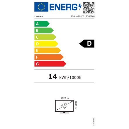 Lenovo | T24m-29 | 23,8 " | IPS | FHD | 16:9 | 4 ms | 250 cd/m² | Czarny | Ilość portów HDMI 1x HDMI 1.4 | 60 Hz Lenovo | T24m-29 | 23,8 " | IPS | FHD | 16:9 | 4 ms | 250 cd/m² | Czarny | Ilość portów HDMI 1x HDMI 1.4 | 60 Hz