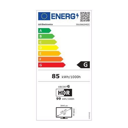 LG | 50US662H9ZC | 50 " | Landscape | webOS | cd/m² | 3840 x 2160 pixels | ms | ° | ° LG | 50US662H9ZC | 50 " | Landscape | webOS | cd/m² | 3840 x 2160 pixels | ms | ° | °
