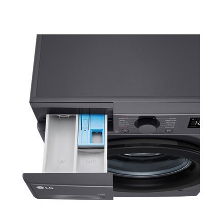 LG F2WR508S2M Washing machine, A, Front loading, Washing capacity 10 kg, Depth 56.5 cm, 1400 RPM, Middle Black | LG | Washing Ma LG F2WR508S2M Washing machine, A, Front loading, Washing capacity 10 kg, Depth 56.5 cm, 1400 RPM, Middle Black | LG | Washing Ma