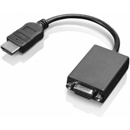Lenovo Video adapter | 15 pin HD D-Sub (HD-15) | Female | 19 pin HDMI Type A | Male | 0.2 m Lenovo Video adapter | 15 pin HD D-Sub (HD-15) | Female | 19 pin HDMI Type A | Male | 0.2 m