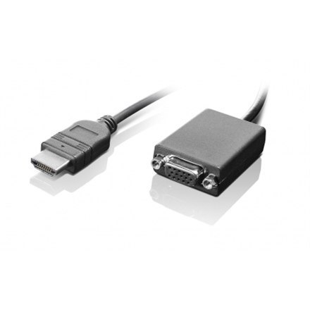 Lenovo Video adapter | 15 pin HD D-Sub (HD-15) | Female | 19 pin HDMI Type A | Male | 0.2 m Lenovo Video adapter | 15 pin HD D-Sub (HD-15) | Female | 19 pin HDMI Type A | Male | 0.2 m