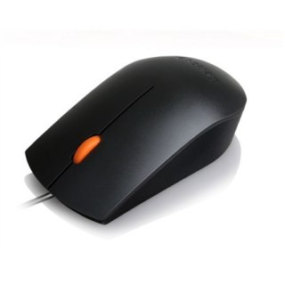 Lenovo | Wired USB Mouse | 300 | Optical Mouse | USB | Black | 1 year(s)