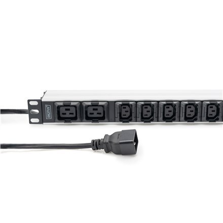 Listwa gniazdowa z profilem aluminiowym, 10-drożna, wtyczka IEC C20 | DN-95427 | Ilość gniazd 7 Listwa gniazdowa z profilem aluminiowym, 10-drożna, wtyczka IEC C20 | DN-95427 | Ilość gniazd 7