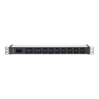 Listwa gniazdowa z profilem aluminiowym, 9-drożna, wejście IEC C20 | DN-95430 | Ilość gniazd 9