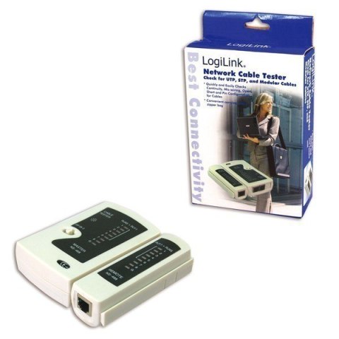 Logilink | Cable tester for RJ11, RJ12 and RJ45 with remote unit Logilink | Cable tester for RJ11, RJ12 and RJ45 with remote unit
