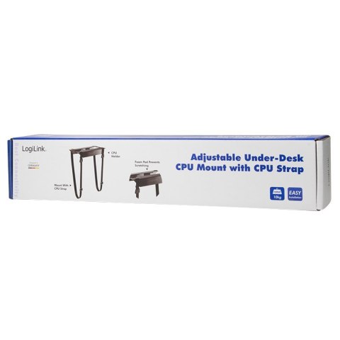 LogiLink EO0009 Regulowany uchwyt komputera pod biurkiem, pasek LogiLink EO0009 Regulowany uchwyt komputera pod biurkiem, pasek