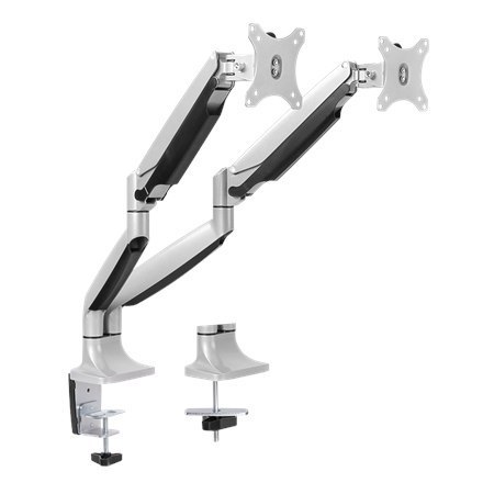 Logilink BP0043 Dual Monitor Desk mount, 13"-32",gas spring, aluminum Logilink Logilink BP0043 Dual Monitor Desk mount, 13"-32",gas spring, aluminum Logilink