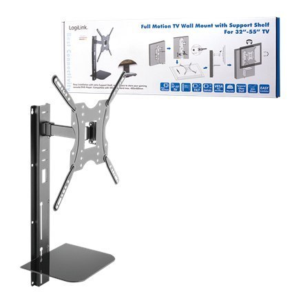 Logilink BP0048 TV wall mount, 32"-55", w/ support shelf Logilink Logilink BP0048 TV wall mount, 32"-55", w/ support shelf Logilink