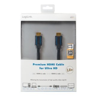 Logilink | Kabel HDMI Męski 19-pin Typ A | Długość 5 m | Kolor Czarny | Gwarancja 24 miesiące