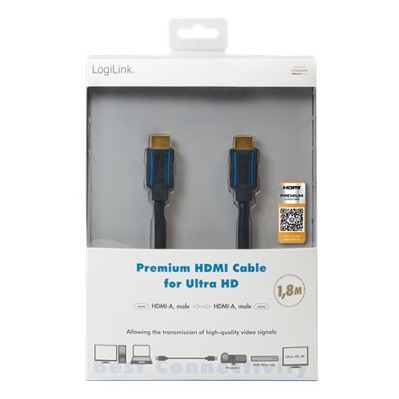 Logilink | Kabel HDMI Męski 19-pin Typ A | Długość 5 m | Kolor Czarny | Gwarancja 24 miesiące Logilink | Kabel HDMI Męski 19-pin Typ A | Długość 5 m | Kolor Czarny | Gwarancja 24 miesiące