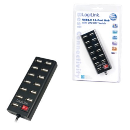 Logilink UA0126 USB Hub 13-Port USB2.0 with power adapter 3.5A, Logilink Logilink UA0126 USB Hub 13-Port USB2.0 with power adapter 3.5A, Logilink