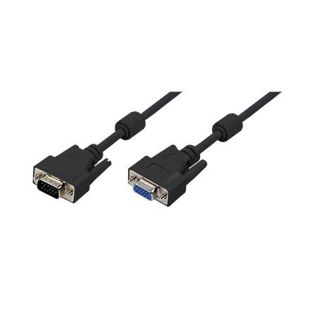 Logilink | VGA extension cable | Male | 15 pin HD D-Sub (HD-15) | Female | 15 pin HD D-Sub (HD-15) | 1.8 m | Black Logilink | VGA extension cable | Male | 15 pin HD D-Sub (HD-15) | Female | 15 pin HD D-Sub (HD-15) | 1.8 m | Black