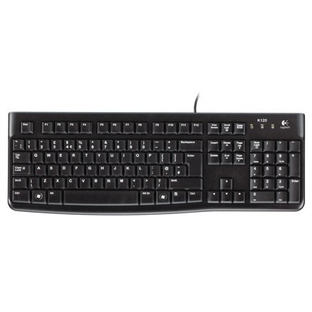 Logitech | K120 | Standardowa | Przewodowa | PL/LT | 1,5 m | Czarna | Port USB | Litewska | 55 g Logitech | K120 | Standardowa | Przewodowa | PL/LT | 1,5 m | Czarna | Port USB | Litewska | 55 g