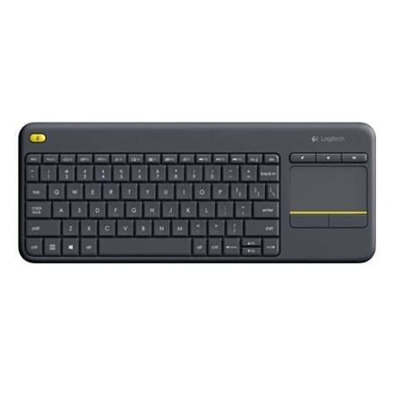 Logitech | K400 Plus | Keyboard with Trackpad | Wireless | NL | Black | USB port | 380 g