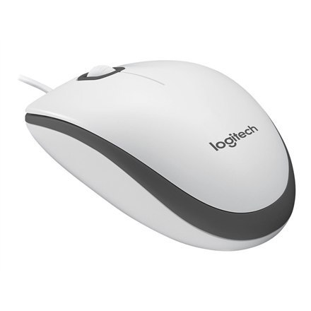 Logitech | Mysz | M100 | Przewodowa | USB-A | Biała Logitech | Mysz | M100 | Przewodowa | USB-A | Biała