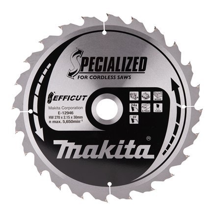 Makita | Tarcza tnąca Efficut do drewna, 270 x 30 x 2,15 mm, Z-24 Makita | Tarcza tnąca Efficut do drewna, 270 x 30 x 2,15 mm, Z-24