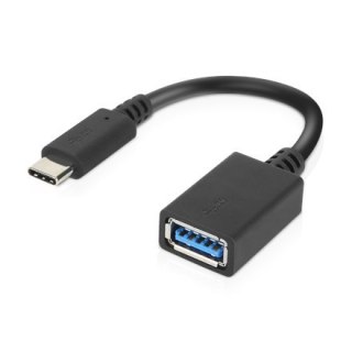 Male | 24 pin USB-C | Female | 9 pin USB Type A | Black