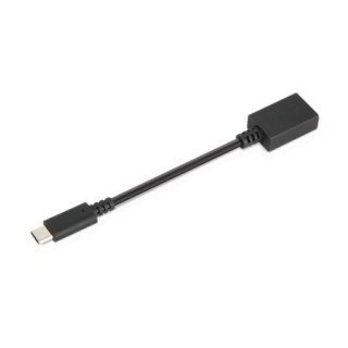 Male | 24 pin USB-C | Female | 9 pin USB Type A | Black