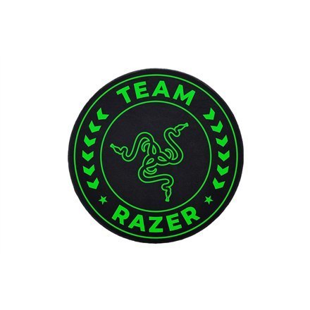 Mata podłogowa Razer z 100% surowców recyklingowanych - welwetowo tkanina i non-woven | Czarno-Zielony Mata podłogowa Razer z 100% surowców recyklingowanych - welwetowo tkanina i non-woven | Czarno-Zielony