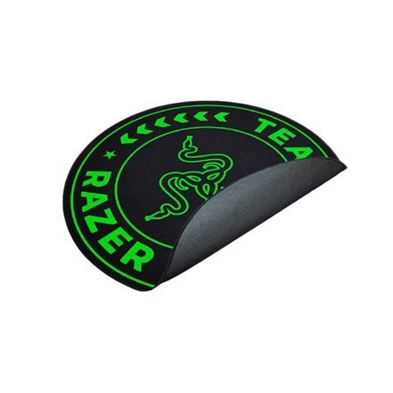 Mata podłogowa Razer z 100% surowców recyklingowanych - welwetowo tkanina i non-woven | Czarno-Zielony Mata podłogowa Razer z 100% surowców recyklingowanych - welwetowo tkanina i non-woven | Czarno-Zielony