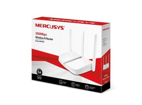 Mercusys | Wireless N Router | MW305R | 802.11n | 300 Mbit/s | 10/100 Mbit/s | Porty Ethernet LAN (RJ-45) 3 | Obsługa sieci Mesh Mercusys | Wireless N Router | MW305R | 802.11n | 300 Mbit/s | 10/100 Mbit/s | Porty Ethernet LAN (RJ-45) 3 | Obsługa sieci Mesh