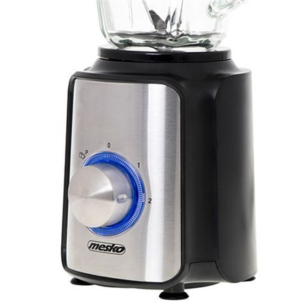Mesko | Blender | MS 4080 | Tabletop | 600 W | Materiał słoika Szkło | Pojemność słoika 1,5 L | Kruszenie lodu | Czarny/Srebrny Mesko | Blender | MS 4080 | Tabletop | 600 W | Materiał słoika Szkło | Pojemność słoika 1,5 L | Kruszenie lodu | Czarny/Srebrny