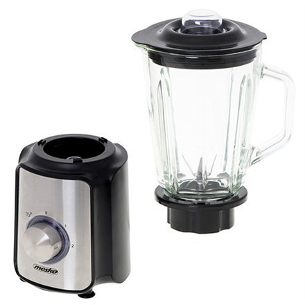 Mesko | Blender | MS 4080 | Tabletop | 600 W | Materiał słoika Szkło | Pojemność słoika 1,5 L | Kruszenie lodu | Czarny/Srebrny Mesko | Blender | MS 4080 | Tabletop | 600 W | Materiał słoika Szkło | Pojemność słoika 1,5 L | Kruszenie lodu | Czarny/Srebrny