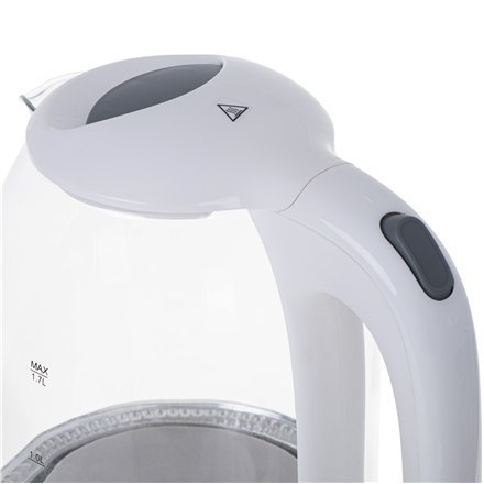 Mesko | Kettle | MS 1302w | Electric | 2200 W | 1.7 L | Glass | 360° rotational base | White Mesko | Kettle | MS 1302w | Electric | 2200 W | 1.7 L | Glass | 360° rotational base | White