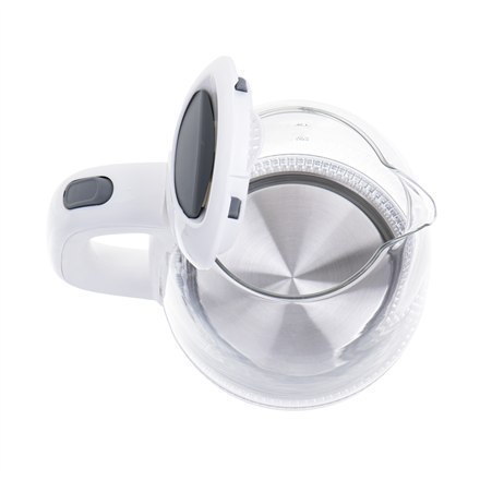 Mesko | Kettle | MS 1302w | Electric | 2200 W | 1.7 L | Glass | 360° rotational base | White Mesko | Kettle | MS 1302w | Electric | 2200 W | 1.7 L | Glass | 360° rotational base | White