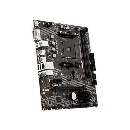 MSI | A520M-A PRO | Processor family AMD | Processor socket AM4 | DDR4 | Memory slots 2 | Number of SATA connectors | Chipset AM MSI | A520M-A PRO | Processor family AMD | Processor socket AM4 | DDR4 | Memory slots 2 | Number of SATA connectors | Chipset AM