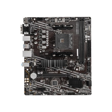 MSI | A520M PRO | Rodzina procesorów AMD | Gniazdo procesora AM4 | DDR4 | Gniazda pamięci 2 | Liczba złączy SATA | Chipset AMD A MSI | A520M PRO | Rodzina procesorów AMD | Gniazdo procesora AM4 | DDR4 | Gniazda pamięci 2 | Liczba złączy SATA | Chipset AMD A