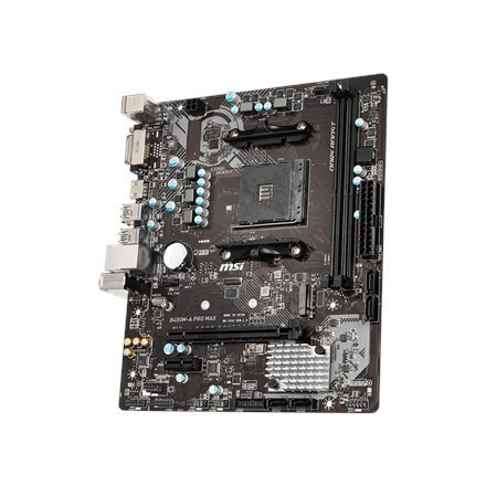 MSI | B450M-A PRO MAX | Processor family AMD | Processor socket AM4 | DDR4 DIMM | Memory slots 2 | Number of SATA connectors 4 | MSI | B450M-A PRO MAX | Processor family AMD | Processor socket AM4 | DDR4 DIMM | Memory slots 2 | Number of SATA connectors 4 |
