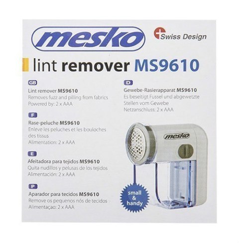 Mesko | Odkurzacz kłaczków | MS 9610 | Biały | Baterie AAA