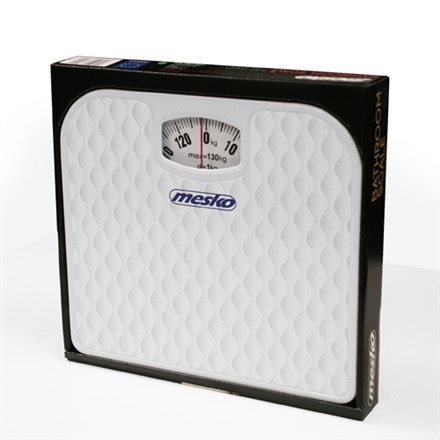 Mesko | Waga | MS 8160 | Mechaniczna | Maksymalna waga (udźwig) 130 kg | Dokładność 1000 g | Biała Mesko | Waga | MS 8160 | Mechaniczna | Maksymalna waga (udźwig) 130 kg | Dokładność 1000 g | Biała