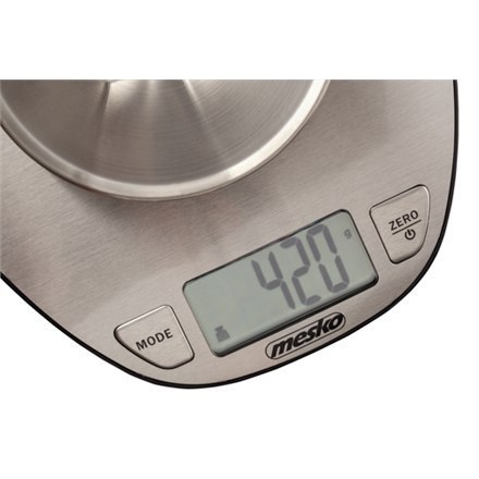 Mesko | Waga kuchenna | MS 3152 | Maksymalna waga (udźwig) 5 kg | Podziałka 1 g | Typ wyświetlacza LCD | Stal nierdzewna Mesko | Waga kuchenna | MS 3152 | Maksymalna waga (udźwig) 5 kg | Podziałka 1 g | Typ wyświetlacza LCD | Stal nierdzewna