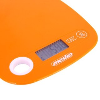 Mesko | Waga kuchenna | MS 3159o | Maksymalna waga (nośność) 5 kg | Podziałka 1 g | Typ wyświetlacza LCD | Pomarańczowy