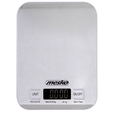 Mesko | Waga kuchenna | MS 3169 biały | Maksymalna waga (udźwig) 5 kg | Podziałka 1 g | Typ wyświetlacza | Inox/Biały Mesko | Waga kuchenna | MS 3169 biały | Maksymalna waga (udźwig) 5 kg | Podziałka 1 g | Typ wyświetlacza | Inox/Biały