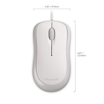 Microsoft | 4YH-00008 | Basic Optical Mouse for Business | White Microsoft | 4YH-00008 | Basic Optical Mouse for Business | White