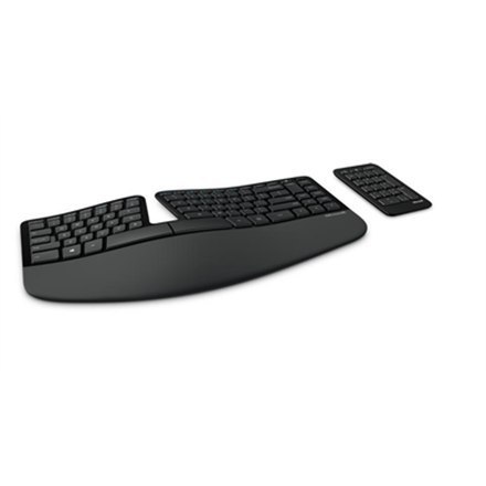 Microsoft | 5KV-00005 | Sculpt Ergonomic Keyboard for Business | Ergonomic | Wireless | Batteries included | US | Black | Numeri Microsoft | 5KV-00005 | Sculpt Ergonomic Keyboard for Business | Ergonomic | Wireless | Batteries included | US | Black | Numeri