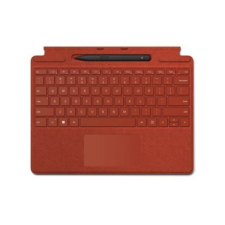 Microsoft | Keyboard Pen 2 Bundle | 8X6-00027 Surface Pro | Compact Keyboard | Wireless | EN | Bluetooth | Red | 294 g Microsoft | Keyboard Pen 2 Bundle | 8X6-00027 Surface Pro | Compact Keyboard | Wireless | EN | Bluetooth | Red | 294 g