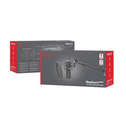 Mikrofon do gier Genesis Radium 400 - Czarny Mikrofon do gier Genesis Radium 400 - Czarny