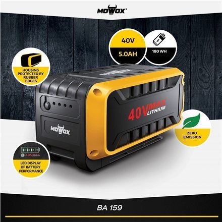 MoWox BA 159 40V Max Lithium Battery, 5,0 Ah. MoWox BA 159 40V Max Lithium Battery, 5,0 Ah.