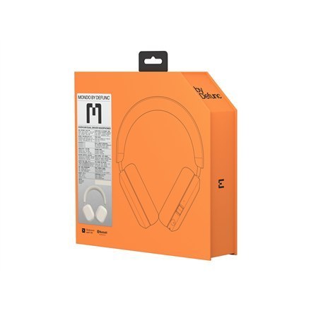 Mondo | Headphones | by Defunc | Bluetooth | Over-Ear | Microphone | Wireless | Greige / Beige Mondo | Headphones | by Defunc | Bluetooth | Over-Ear | Microphone | Wireless | Greige / Beige